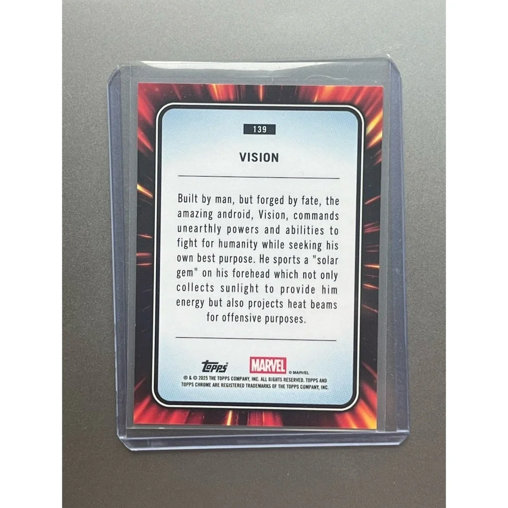 2025‎ Topps Chrome Marvel Vision #139 Web Heads Refractor /399